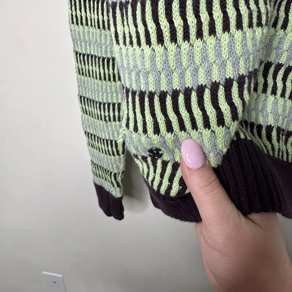 Lululemon Devi Crew Squiggle Sweater Multicolor Women's 6 - Picture 6 of 7
